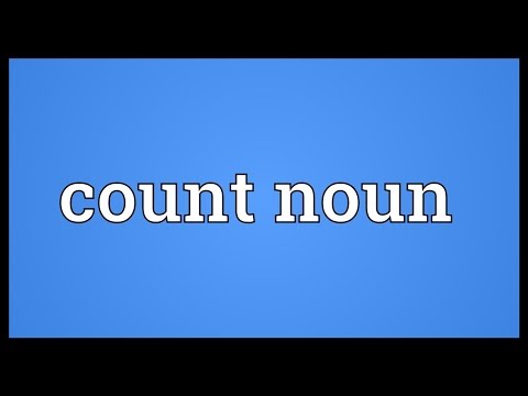 Count Noun Meaning