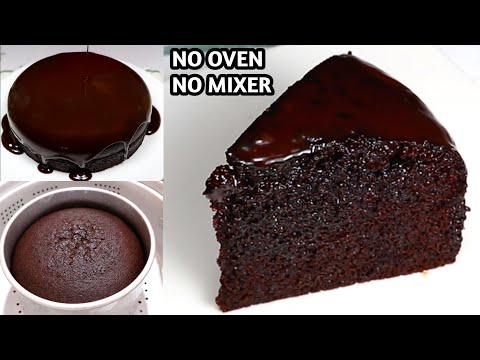 SUPER MOIST CHOCOLATE CAKE  TANPA OVEN TANPA MIXER