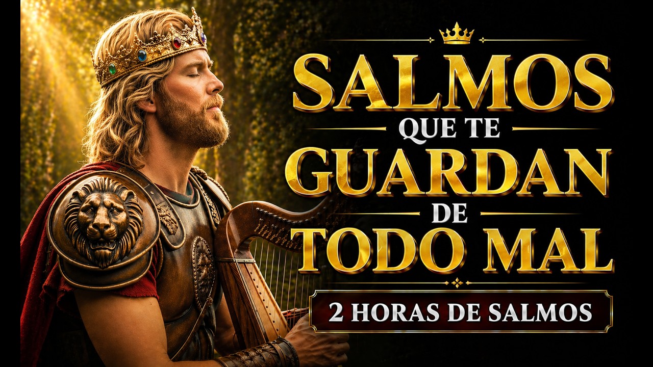2 HORAS DE SALMOS QUE TE PROTEGEN DEL MAL | Alabanza Poderosa de David ...