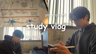 uni study vlog | productive days, late nights, student life