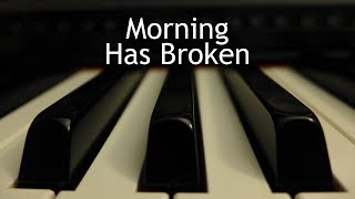 Morning Has Broken - piano instrumental cover with lyrics chords