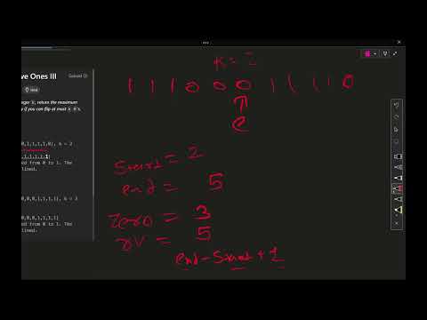 1004  Max Consecutive Ones III leetcode using Python