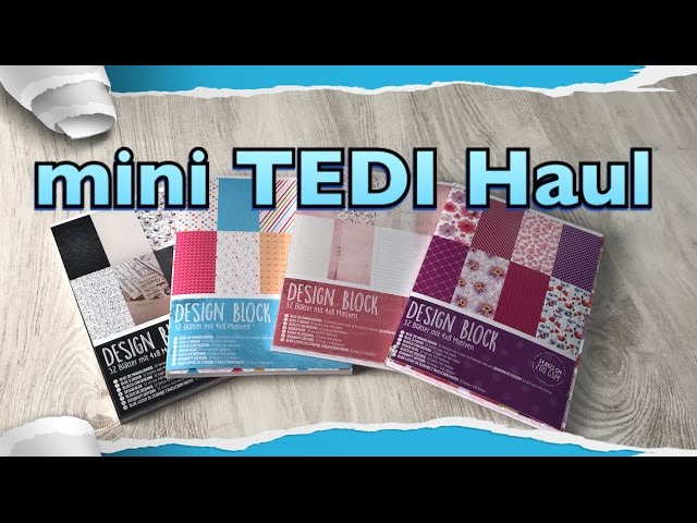 NEUE A5 BLÖCKE** mini Tedi Haul (deutsch) Motivpapier, Karten basteln mit Papier DIY