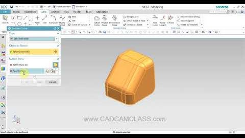 NX   SECTION CURVE COMMAND IN NX