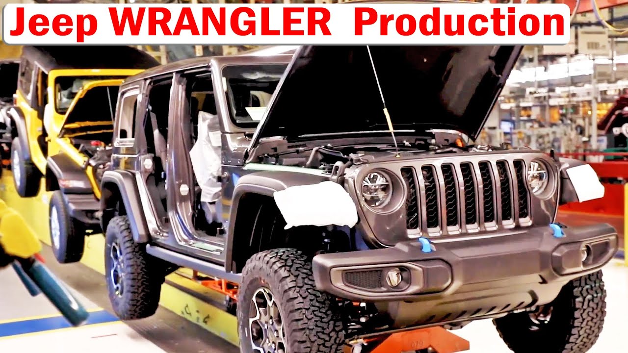 JEEP Wrangler 4xe Production - US Factory, FCA Plant, american production -  YouTube