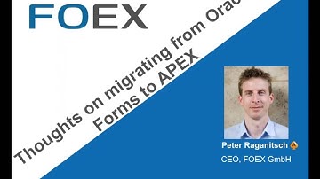 Thoughts on migrating from Oracle Forms to APEX