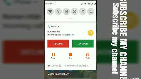 Mi A1 incoming call don