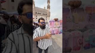 Charminar nimrah hotel opposite stall Hyderabad #hyderabad