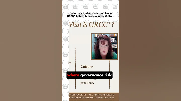 Governance, Risk, and compliance, NEEDS to be Interwoven in the Culture