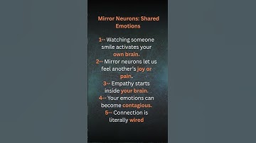 Mirror Neurons Explained | Empathy, Emotions & Human Connection  #psychology #psychologyfacts