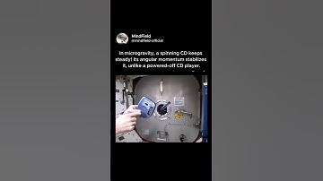 The Difference in Stability of a CD Player That is On Vs Off In Microgravity