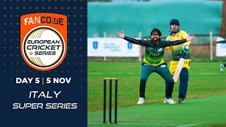 🔴  FanCode European Cricket Series Italy, Super Series 2021 | Day 5 | T10 Live Cricket