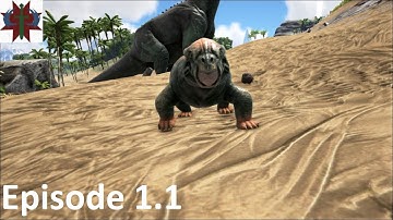 ARK Survival Evolved Season 1 Episode 1 - The Beginning/ Lystrosaurus Tame