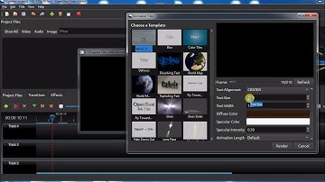 Set blender path to OpenShort for animated titles with example