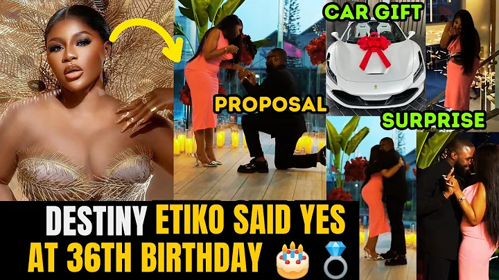 Nollywood Actress Destiny Etiko Surprise Engagement Video On Her 36th Birthday! She Said Yes in UK🇬🇧