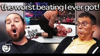 WWE  The Worst Beating I Ever Got! ft. Chris Pontius (Reaction) | SteveO
