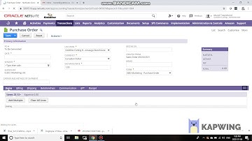 NETSUITE: Attaching a Purchase order to a Sales order