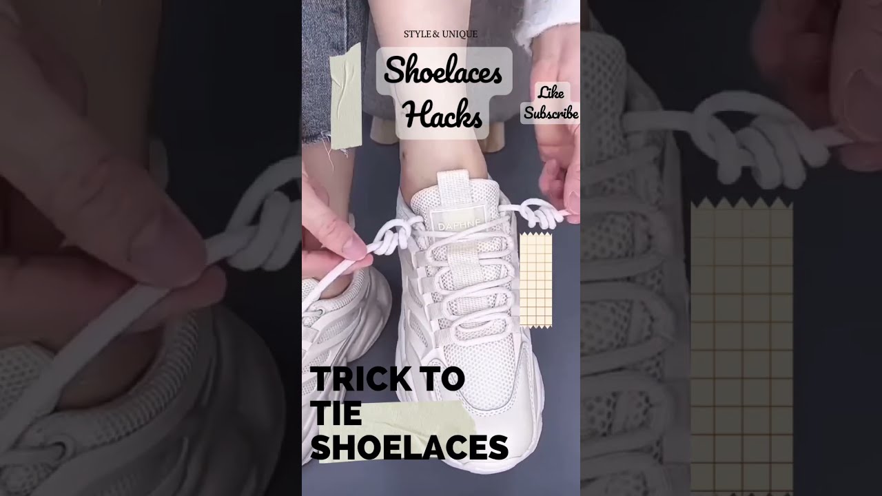 Best And Beautiful Way To Tie Shoelaces Shoes Lace Style Hacks Shorts