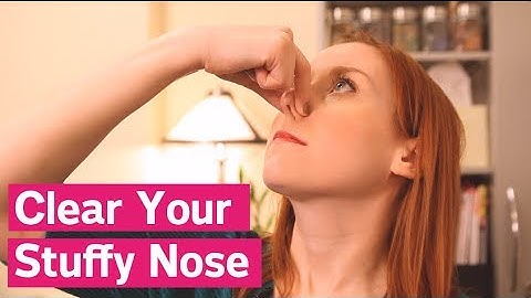 How To Clear A Stuffy Nose Instantly