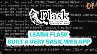 Learn Flask 01: Create a basic web app with Flask python micro web framework
