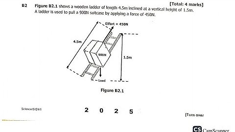 2025 GCE Science Paper 1 Question B2