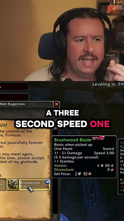 slowest 1hander in classic wow? #wow #worldofwarcraft #gaming #funkusz