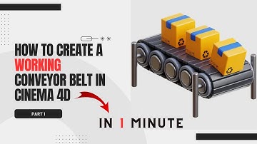 How to create a conveyor belt in Cinema 4D | 2023/2024