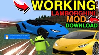Minecraft New Working Car  Mod Add-on || Minecraft Lamborghini Add-on || Download Moded || 96K Gamer screenshot 3
