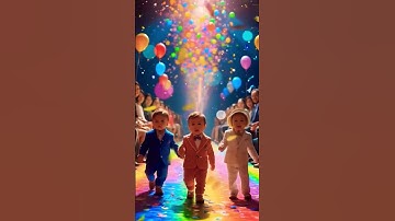 Baby Fashion Show on a Colorful Runway! 🎉👶 | Cutest Toddler Outfits Ever! #ai #cutebaby #shorts