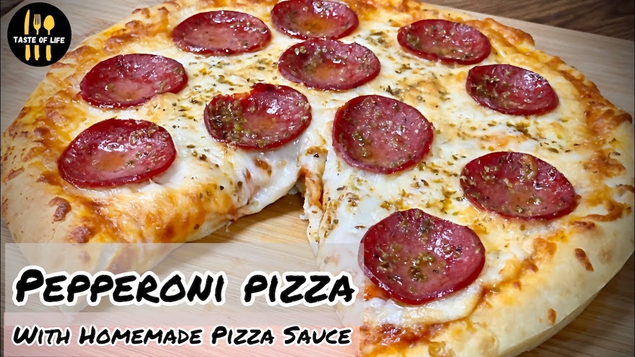Make Your Own Pizza at home/How to Make Pepperoni Pizza/Pizza with Homemade  Sauce URDU/HINDI - YouTube