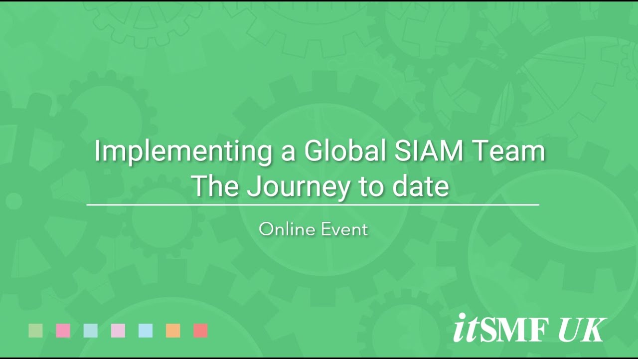 SIAM future directions - Implementing a Global SIAM Team the Journey to date, Neil O’Reilly, Primark