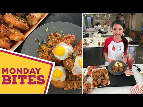 umami-bomb:-korean-fried-chicken-and-kimchi-fried-rice!-|-food-network