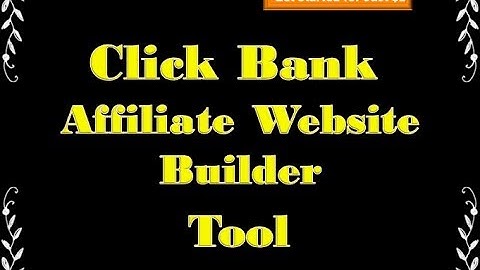 Clickbank Affiliate Website Builder| How To Build Easy Clickbank Affiliate Websites