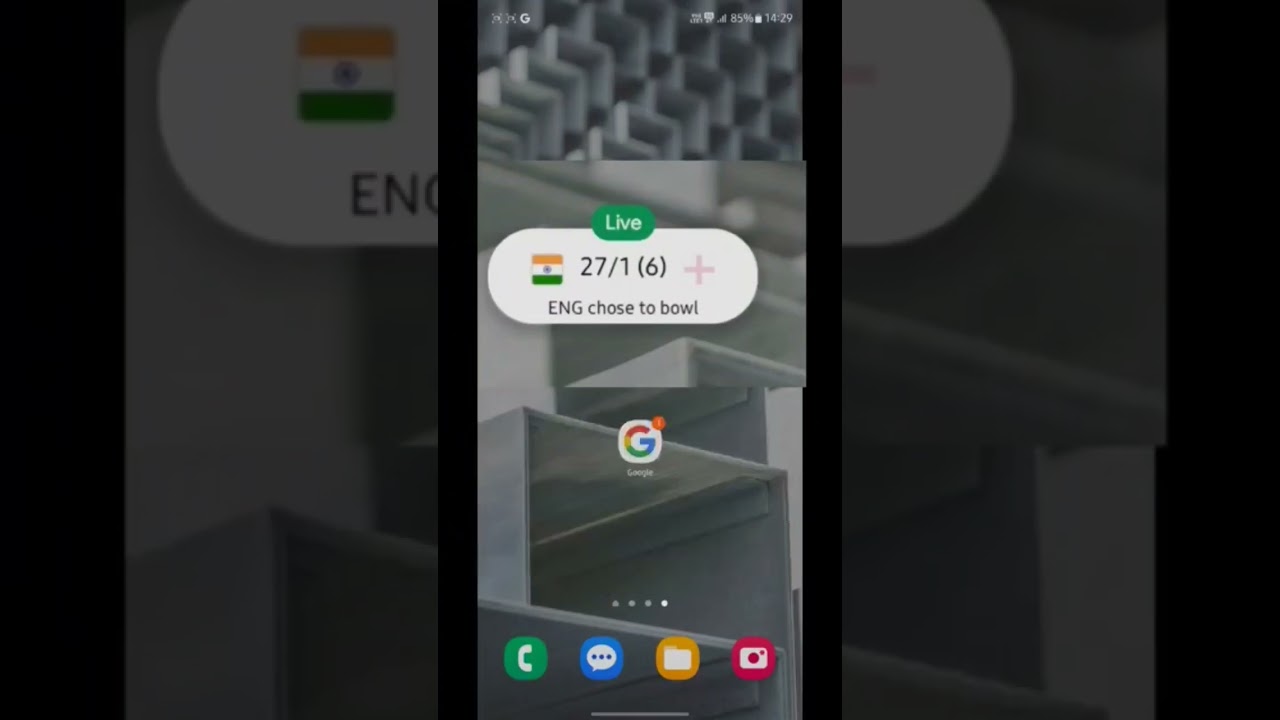How to Pin Live Cricket Score 🏏 🤔   
