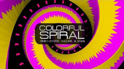 Colorful Spiral VJ Pack | Motion Graphics - Videohive template