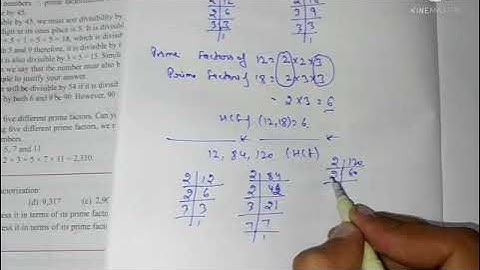 Class-6th Maths Chapter-3 Playing with Numbers exercise-3.6 introduction HCF and LCM