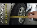 Wheel alignment using measuring tape easy diy at home