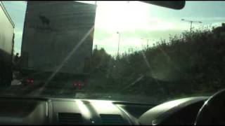 Lorry vs Car Near Miss Motorway Accident / Collision