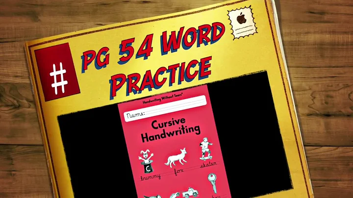 Cursive connections pg. 54 Word DEMO no verbal cues with soundtrack
