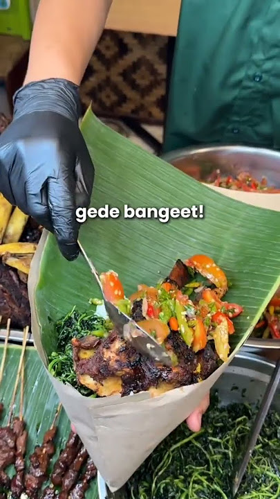 Nasi Pincuk iga konro Maranggi #youtubeshorts #kuliner #enak #food #streetfood #nasi #bandung #viral