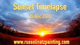 Sunset Timelapse 15 Dec 2015 Hartford, Ct 4K