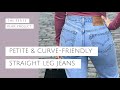 WHERE TO FIND STRAIGHT LEG JEANS IF YOU'RE PETITE & CURVY