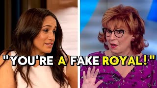 "Meghan Markle Storms Off 'The View' After Explosive Argument with Joy Behar"