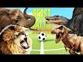 PARTIDO DE FÚTBOL DINOSAURIOS contra ANIMALES! Beast Battle Simulator