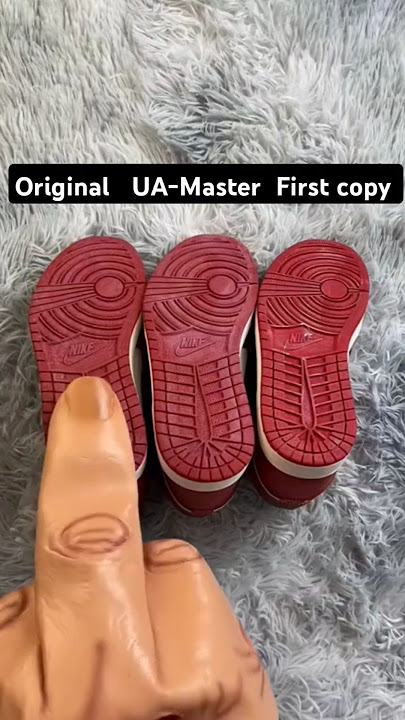 First copy vs Ua-master quality vs original shoes #nike #firstcopy #uaquality #real #fake #jordan