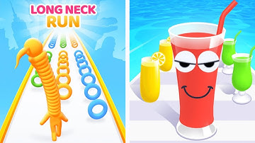 ▶️ Long Neck Run 🆚 Juice Run Video Androids Game Mobile Update Gaming Walkthrough MB02LRA