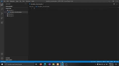 CURSO-PHP  SESION 1 (Variables y constantes) Clase 1