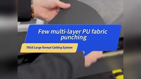 IECHO TK4S Few multi layer PU fabric punching