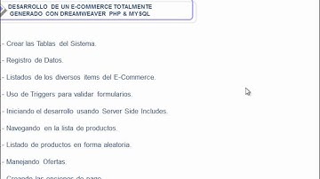 PRESENTACION CURSO: ECOMMERCE CON DREAMWEAVER CS4