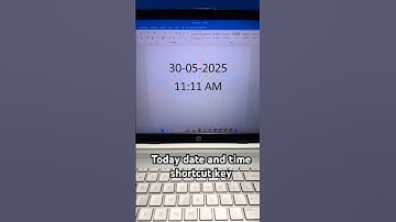 Today date and time shortcut key #computer #asmr #shortcutkeys #computereducation